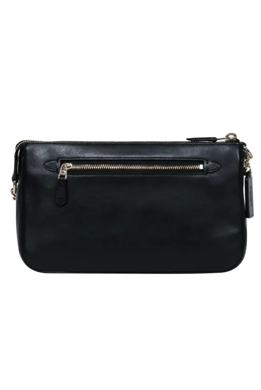 Coach - Black Quilted Chain Strap Shoulder Bag