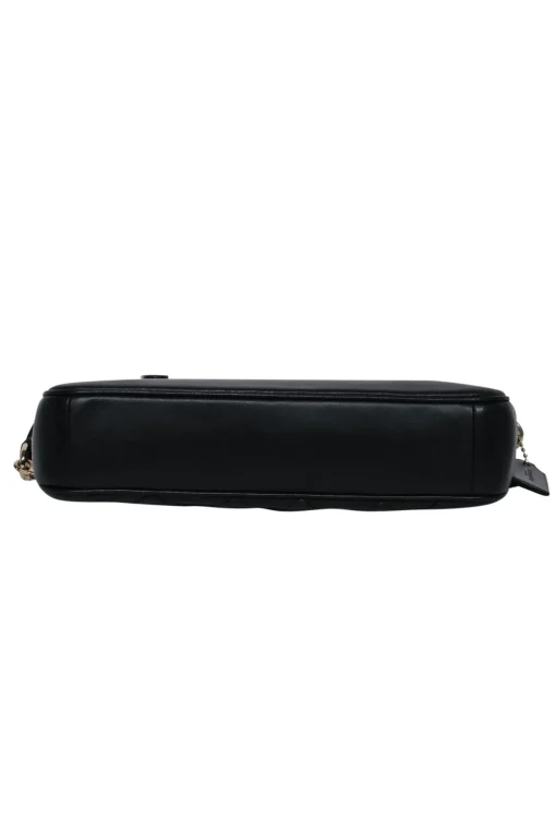Coach - Black Quilted Chain Strap Shoulder Bag