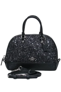 Coach - Black Sparkly Star Mini Convertible Crossbody