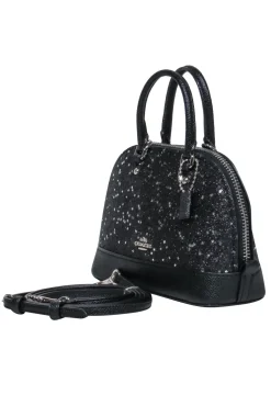 Coach - Black Sparkly Star Mini Convertible Crossbody