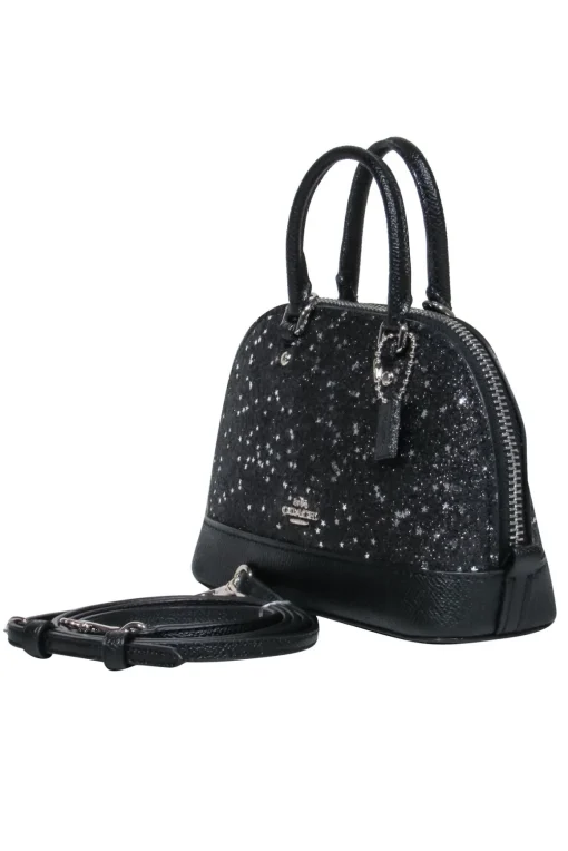 Coach - Black Sparkly Star Mini Convertible Crossbody