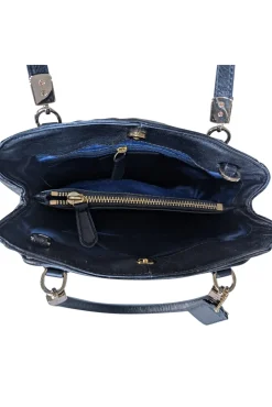 Coach - Black Textured Leather Satchel Bag