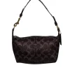 Coach - Brown Metallic Monogram Mini Shoulder Bag