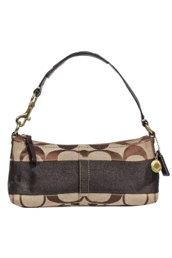 Coach - Brown Monogram Canvas Handbag