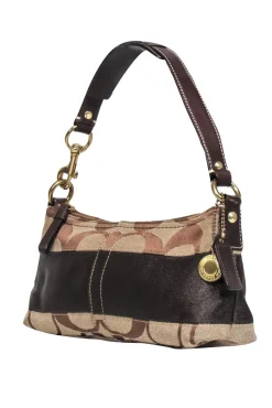 Coach - Brown Monogram Canvas Handbag