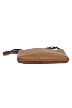 Coach - Brown Pebbled Leather Crossbody Purse