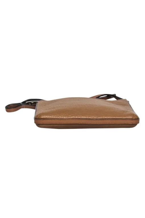 Coach - Brown Pebbled Leather Crossbody Purse