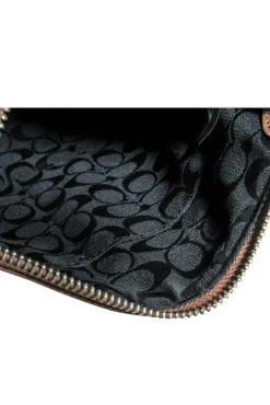 Coach - Brown Pebbled Leather Crossbody Purse