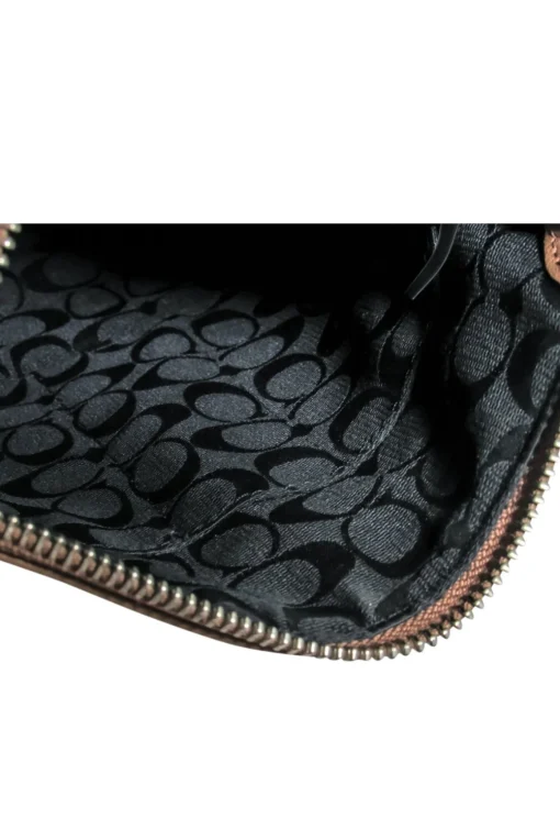 Coach - Brown Pebbled Leather Crossbody Purse