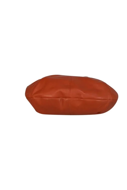 Coach - Burnt Orange Leather Hobo Shoulder Bag