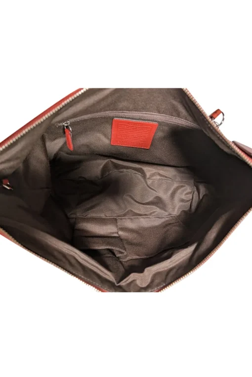 Coach - Burnt Orange Leather Hobo Shoulder Bag
