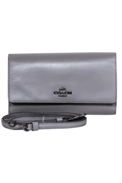 Coach - Grey Slim Crossbody Bag