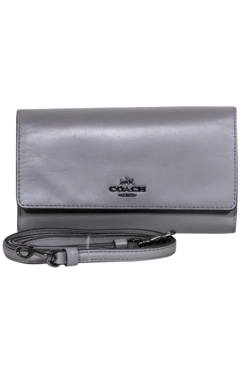 Coach - Grey Slim Crossbody Bag