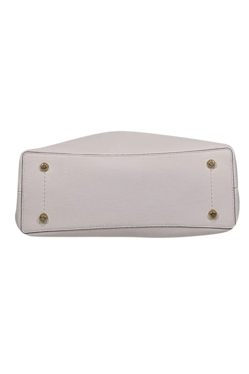 Coach - Ivory Pebbled Leather "Willow" Shoulder bag w/ Beige Straps