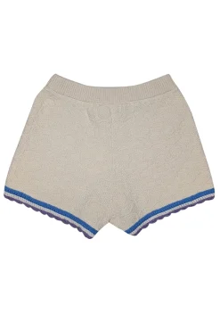 Coach - Ivory Signature Cherry Knit Shorts w/ Colorful Trim Sz XS
