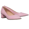 Coach – Pale Pink Pointed Toe Block Heel Pumps Sz 7