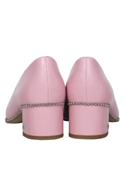 Coach – Pale Pink Pointed Toe Block Heel Pumps Sz 7