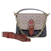 Coach - Tan & Brown Multi Print Coated Canvas Crossbody Bag