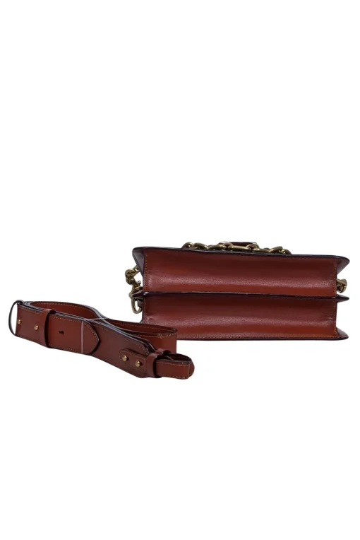 Coach - Tan & Brown Multi Print Coated Canvas Crossbody Bag