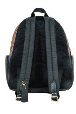 Coach - Tan Monogram Coated Canvas Backpack w/ Disney's Villain Court Patches