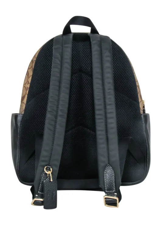 Coach - Tan Monogram Coated Canvas Backpack w/ Disney's Villain Court Patches