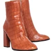 Coach - Tan Reptile Embossed Heel Boot Sz 7