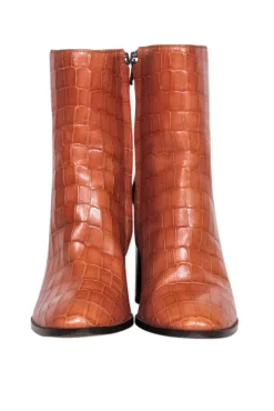 Coach - Tan Reptile Embossed Heel Boot Sz 7