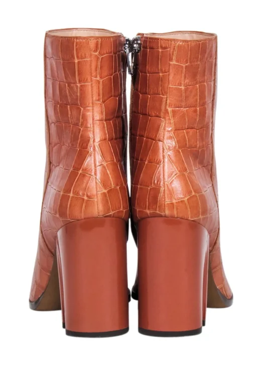 Coach - Tan Reptile Embossed Heel Boot Sz 7