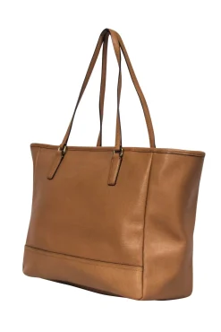 Coach - Tan Saffiano Leather Tote Bag