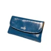 Coach - Teal Crossgrain Leather Wallet