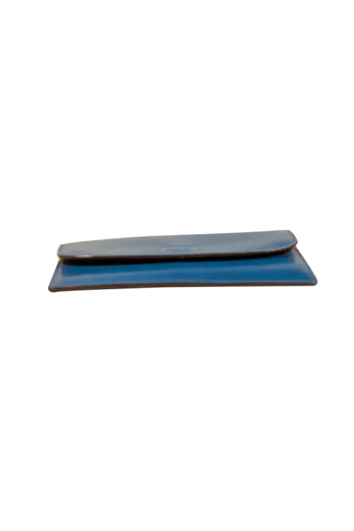 Coach - Teal Crossgrain Leather Wallet
