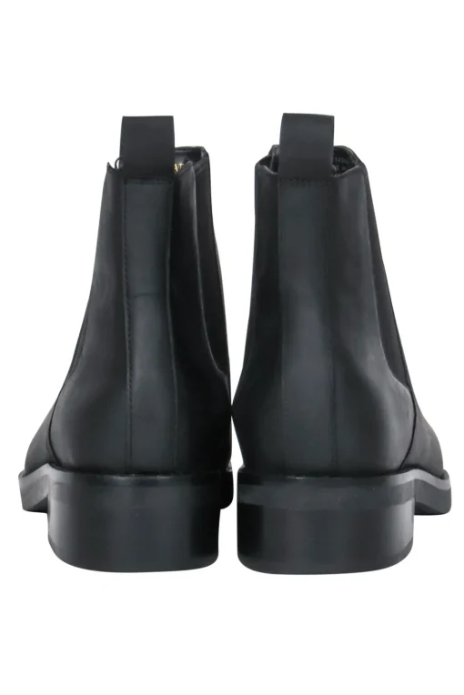 Cole Haan - Black Leather Waterproof "Mara Grand" Chelsea Rain Boots Sz 6.5