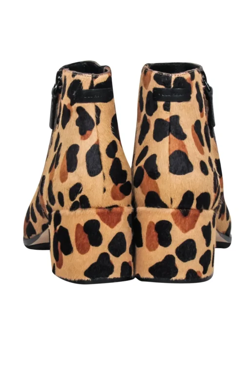 Cole Haan - Tan Leopard Print Short Boots Sz 8