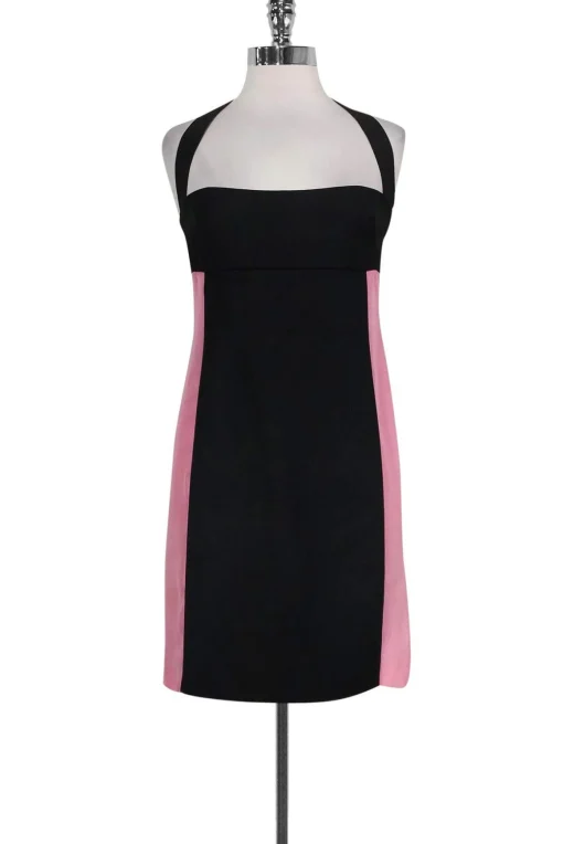 Costume National - Black & Pink Fitted Dress Sz 6