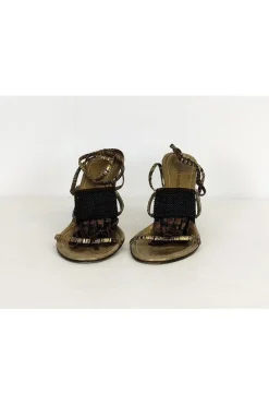 Costume National - Gold Fringe Heels Sz 7.5