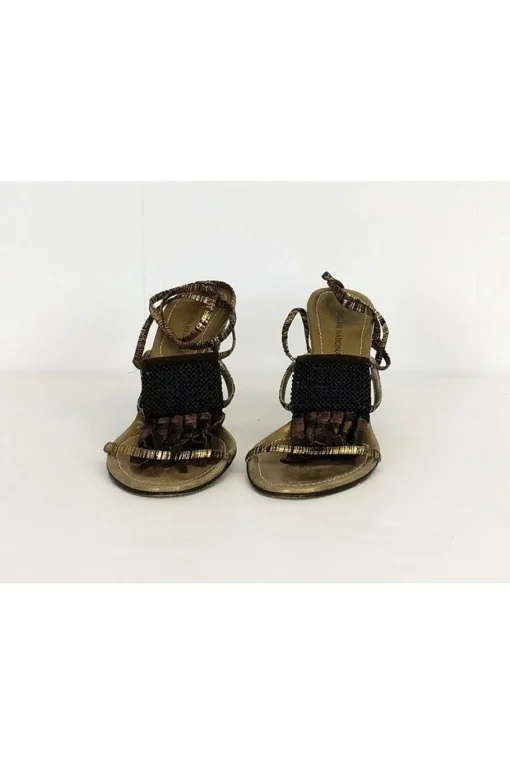 Costume National - Gold Fringe Heels Sz 7.5