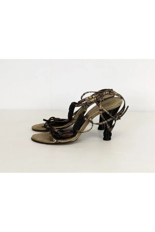 Costume National - Gold Fringe Heels Sz 7.5
