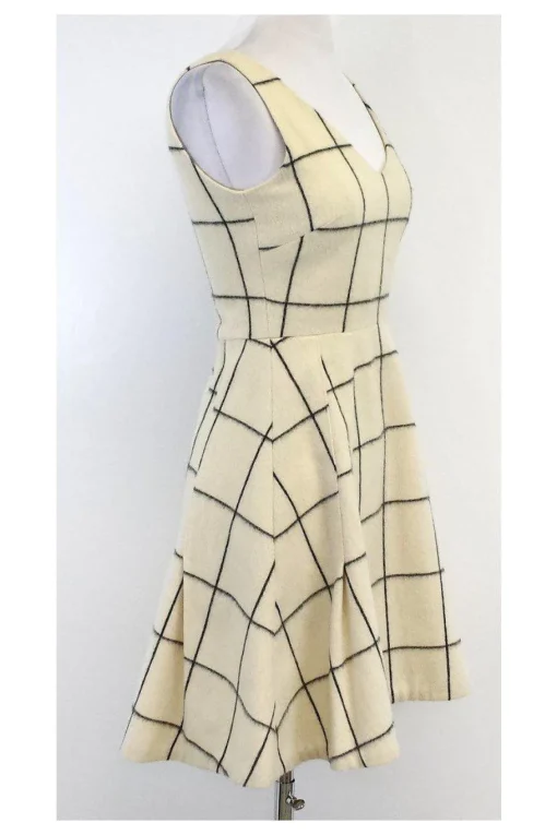 Creatures of Comfort - Cream & Grey Geo Print Dress Sz S