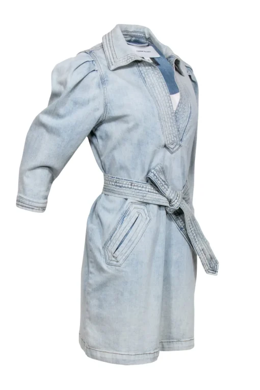 Current/Elliott - Light Wash Denim Dress with Belt Sz 1