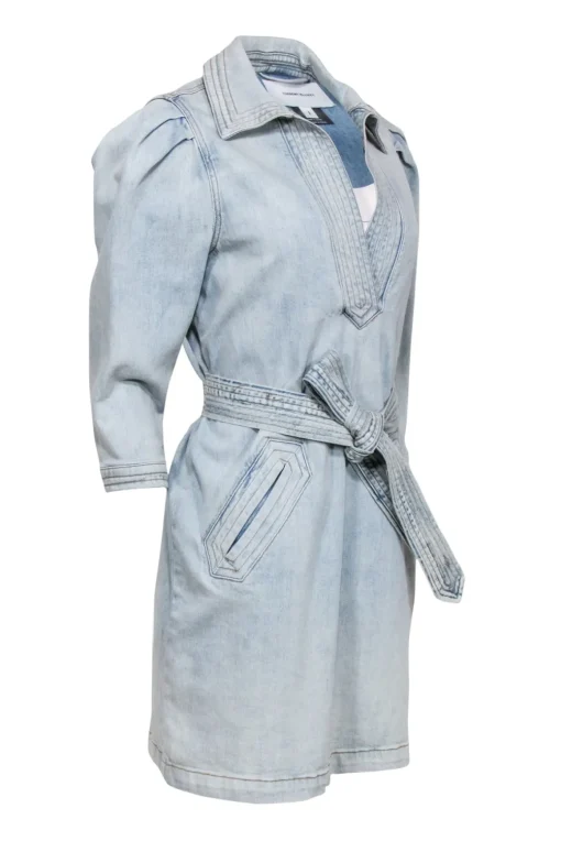 Current/Elliott - Light Wash Denim Dress with Belt Sz 1