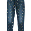 Current/Elliott - Medium Wash Gold Star Embroidered Skinny Jeans Sz 24