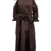 Cynthia Rowley - Black Rhinestone Trim Cold Shoulder Dress Sz XS