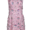 Cynthia Rowley - Pastel Pink w/ Transparent 3D Floral Design Dress Sz 4