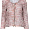 Cynthia Rowley - Pink, Peach, & Cream Tweed Blazer Sz M