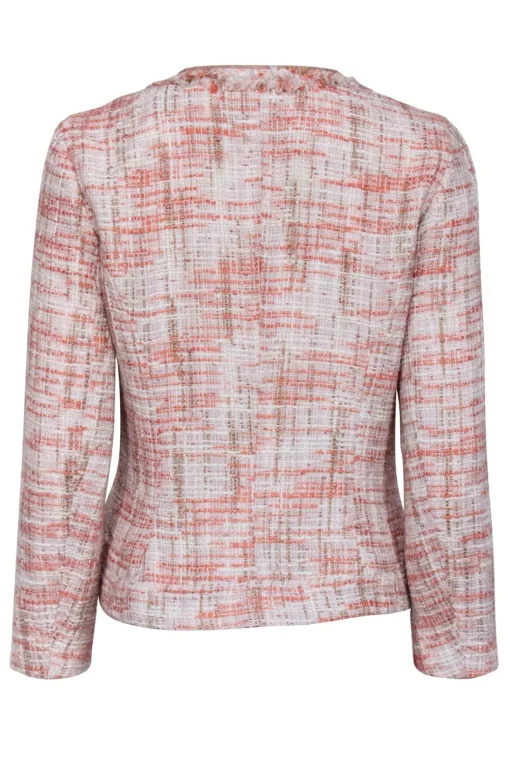 Cynthia Rowley - Pink, Peach, & Cream Tweed Blazer Sz M