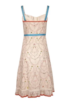 Cynthia Steffe - Ivory & Multi Color Print Sleeveless Dress Sz 4