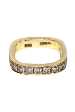 Daven - 18k Gold Rectangular Ring Sz 5
