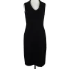 David Meister - Black Sleeveless Layered Neckline Dress Sz 4