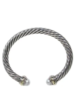 David Yurman - Cable Classic w/Pearls & 14k Yellow Gold Bracelet