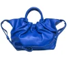 Demellier London - Royal Blue Ruched Top Mini Handbag